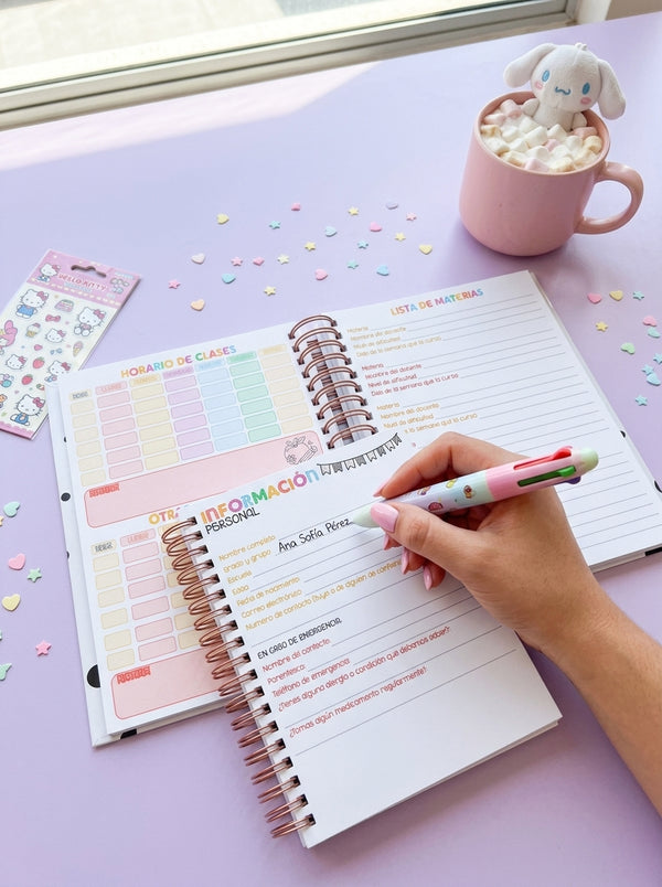 Agenda Estudiantes 2 Días por Página Ciclo 26-27 - Rilakkuma