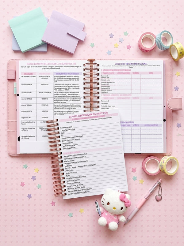 Agenda Director Semanal - Gato de Cheshire