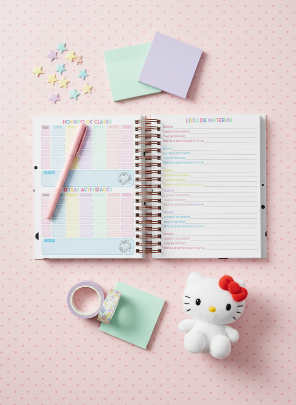 Agenda Estudiantes Semanal Ciclo 26-27 - My Melody