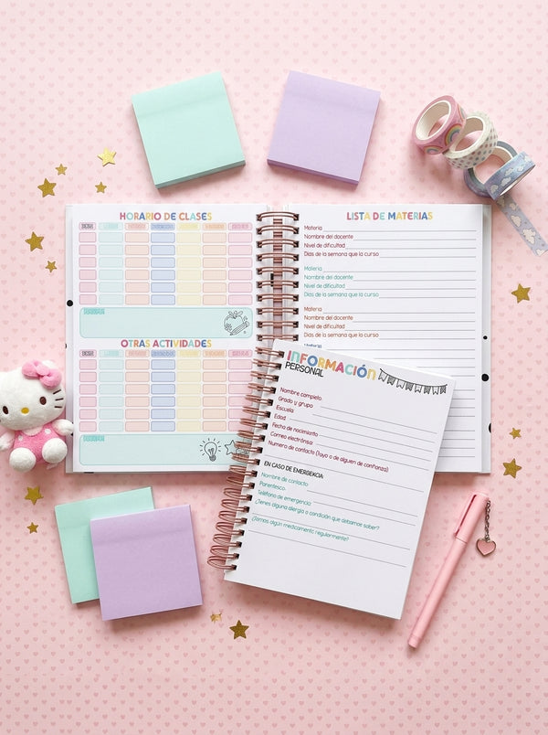Agenda Estudiantes 2 Días por Página Ciclo 26-27 - Labubu