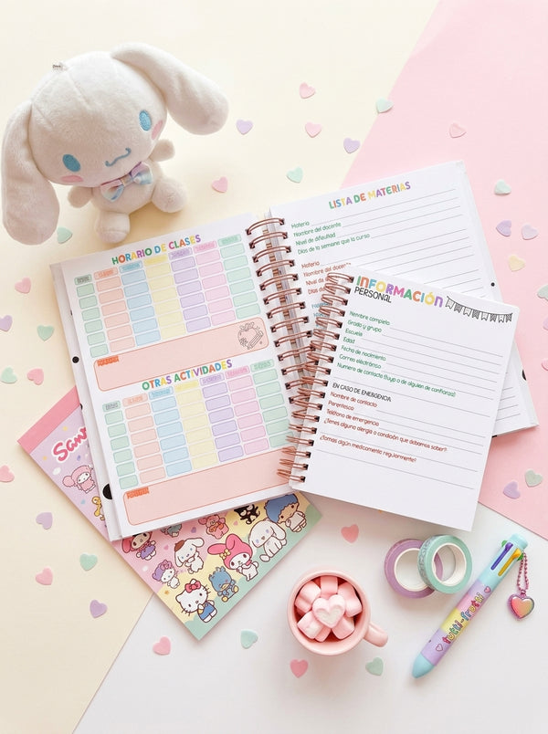 Agenda Estudiantes 2 Días por Página Ciclo 26-27 - Minecraft