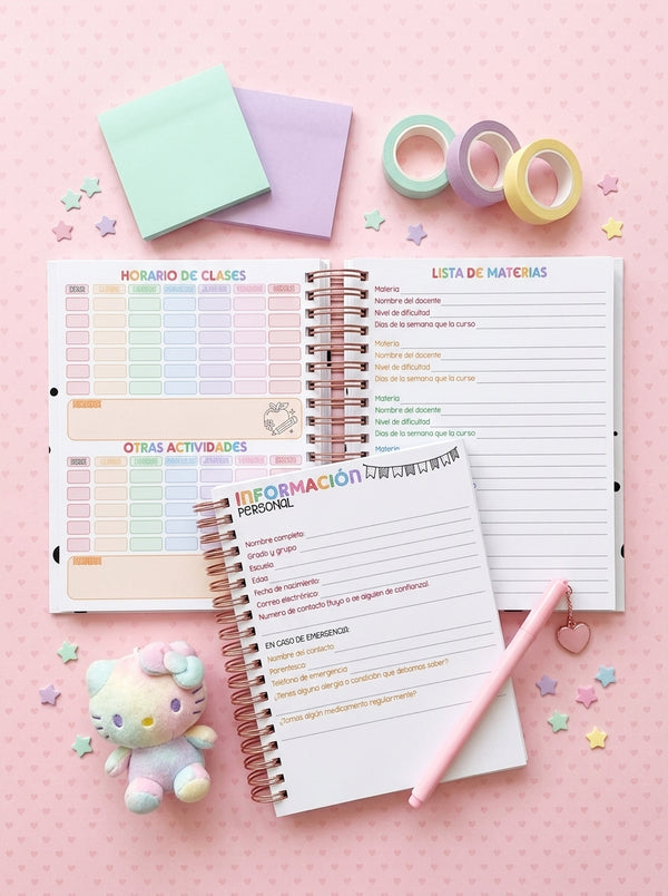 Agenda Estudiantes 2 Días por Página Ciclo 26-27 - Pucca