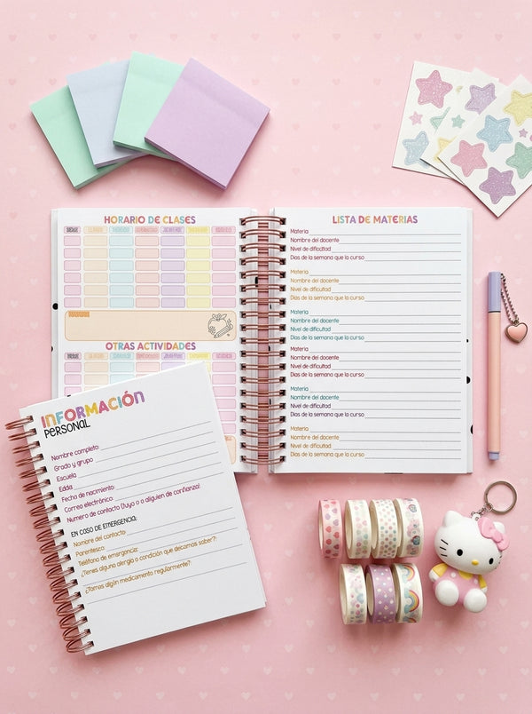 Agenda Estudiantes 2 Días por Página Ciclo 26-27 - Piglet