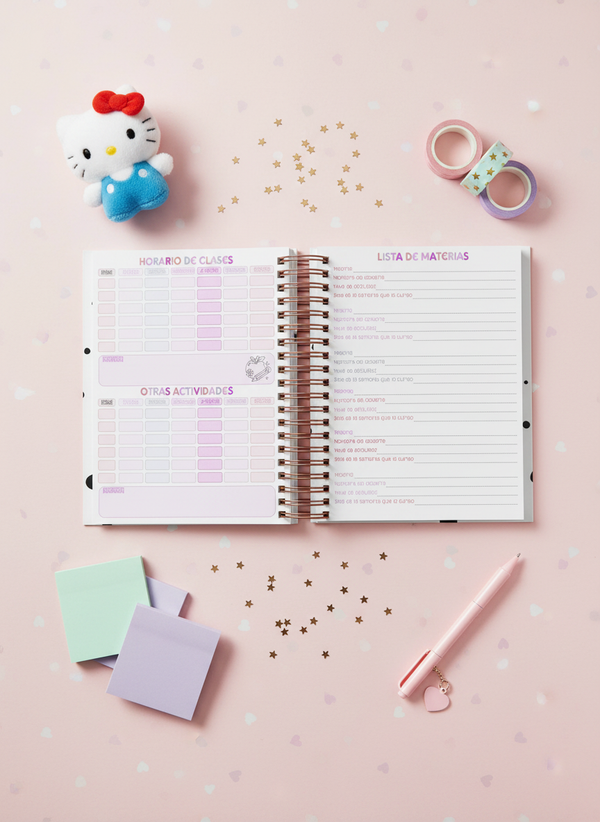 Agenda Estudiantes Semanal Ciclo 26-27 - Charmmy Kitty