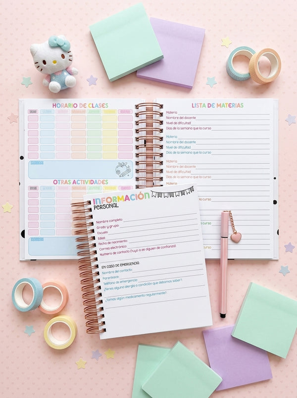 Agenda Estudiantes 2 Días por Página Ciclo 26-27 - Cute Dolls