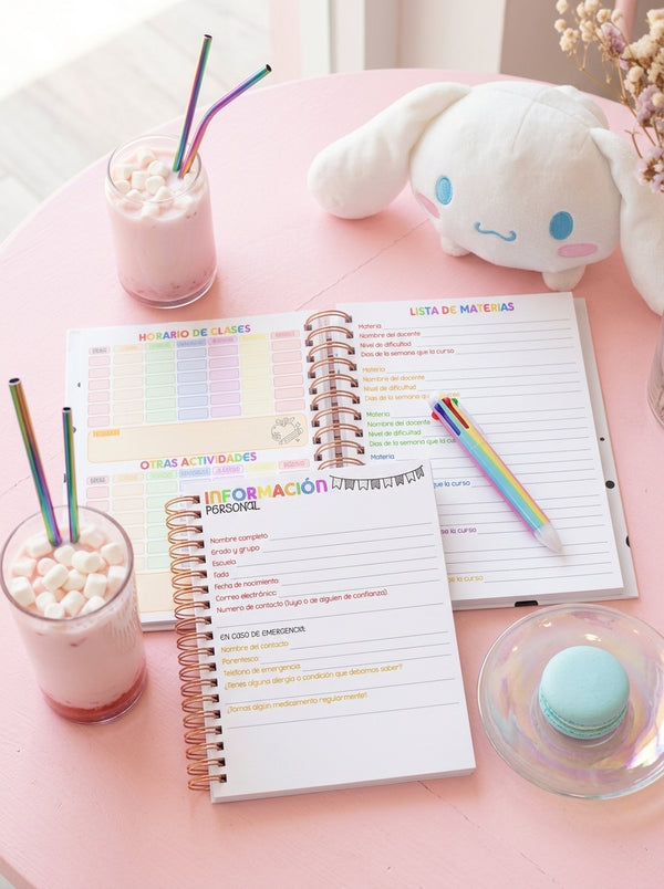 Agenda Estudiantes 2 Días por Página Ciclo 26-27 - Demon Slayer