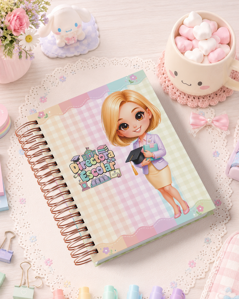 Pack de Portadas Directora Escolar - Sweet Rainbow