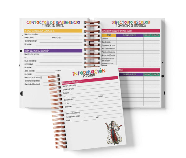 Agenda Preescolar MO - Villanas Disney