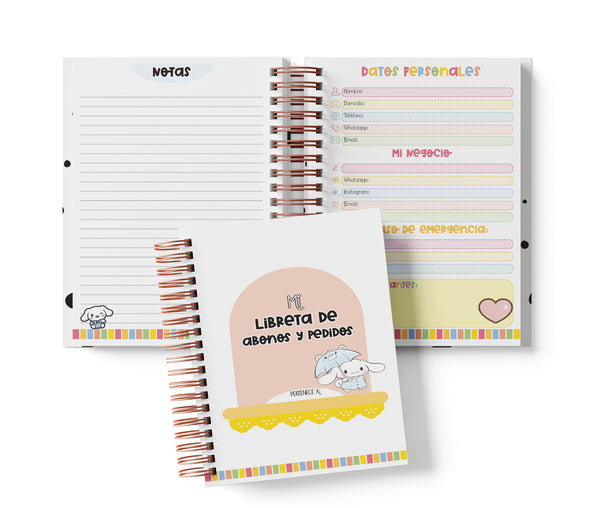 Libreta de Abonos y Pedidos - Cinnamoroll