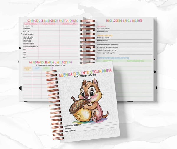 Agenda Secundaria - Chip y Dale