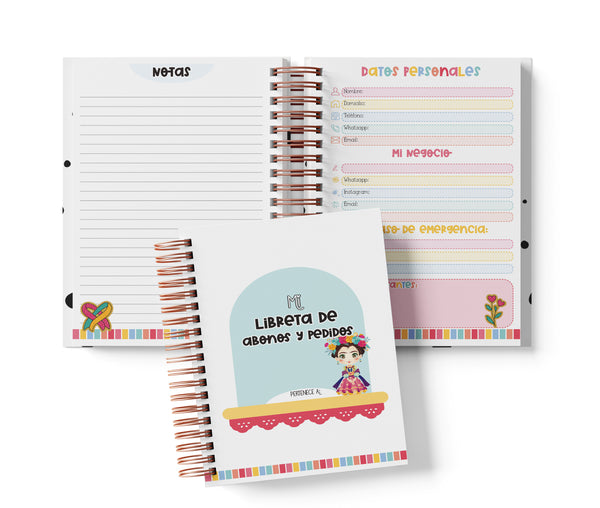 Libreta de Abonos y Pedidos - Frida Kahlo