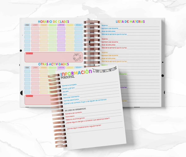 Agenda Estudiantes Semanal Ciclo 26-27 - Tortugas Ninja