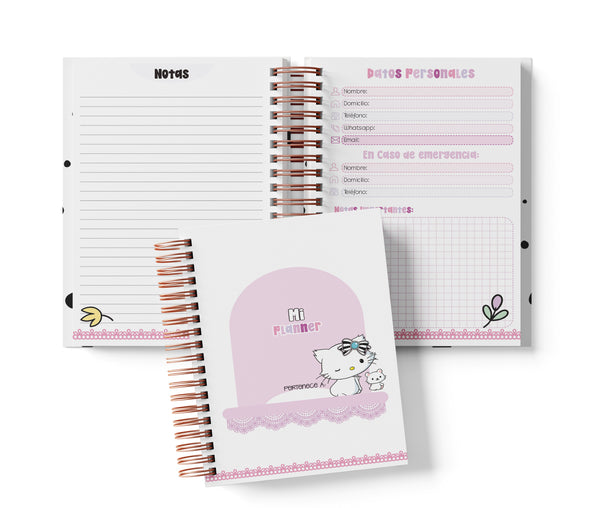 Planner Diario con Horario - Charmmy Kitty