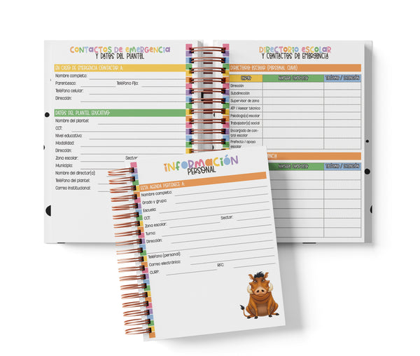 Agenda Primaria Medio Oficio - El Rey León