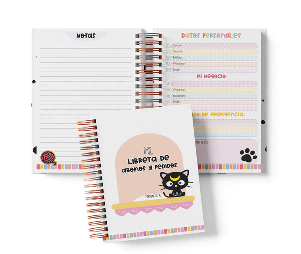 Libreta de Abonos y Pedidos - Chococat
