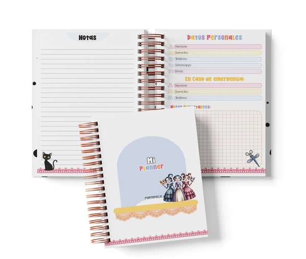 Planner Diario con Horario - Coraline