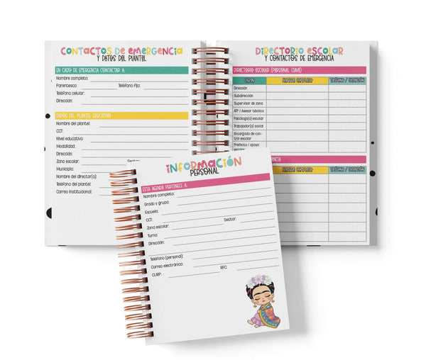 Agenda Preescolar MO - Frida Kahlo