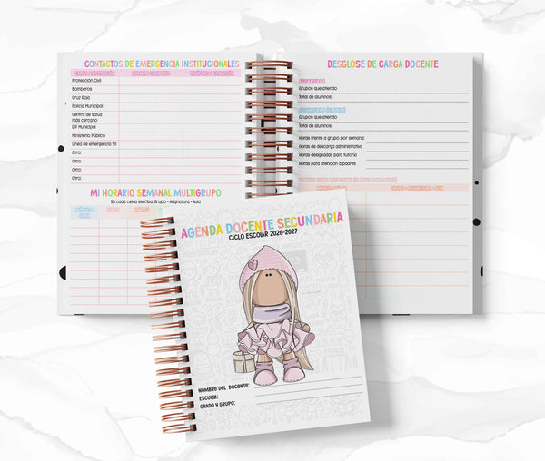 Agenda Secundaria - Cute Dolls