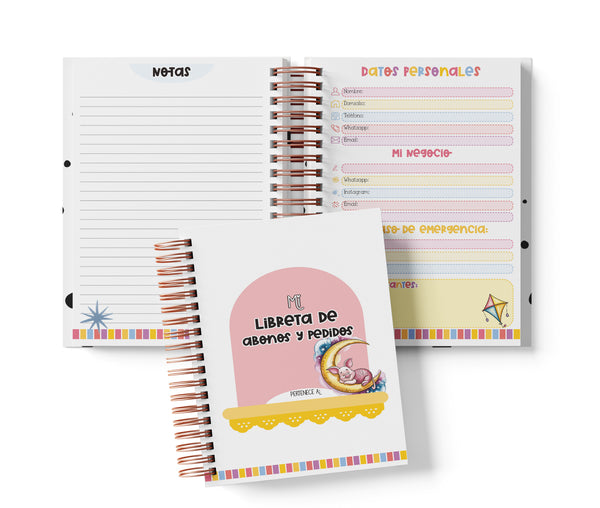 Libreta de Abonos y Pedidos - Piglet