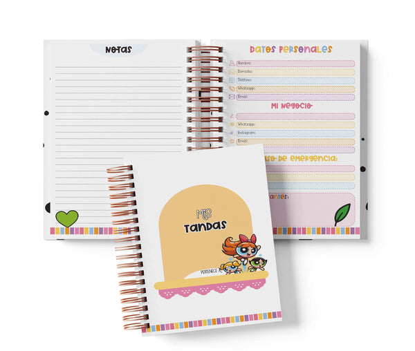 Libreta de Tandas 15 Participantes - Chicas Superpoderosas