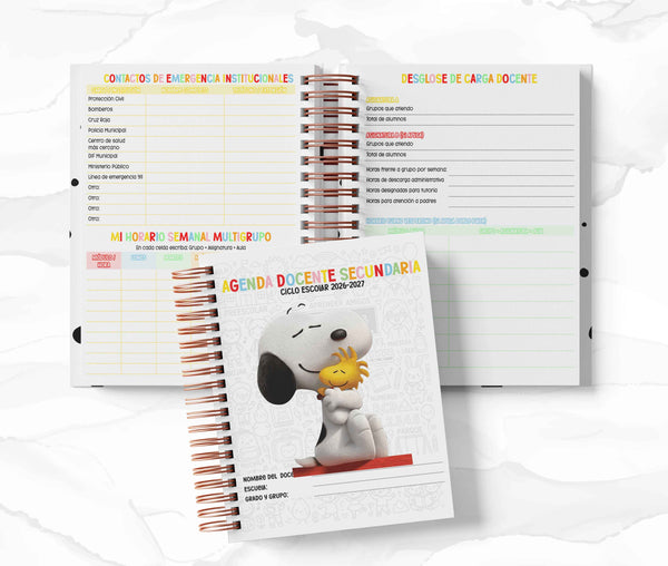 Agenda Secundaria - Snoopy