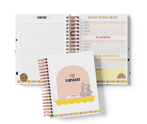 Libreta de Tandas 15 Participantes - Cute Dolls