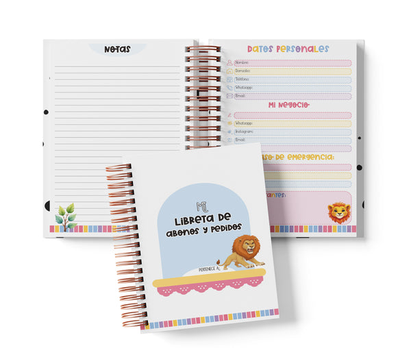 Libreta de Abonos y Pedidos - El Rey León