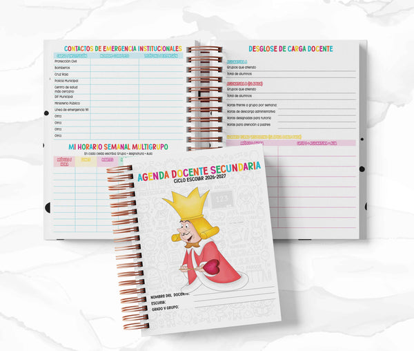 Agenda Secundaria - Alicia en el País de las Maravillas