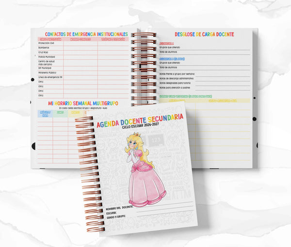 Agenda Secundaria - Mario Bros