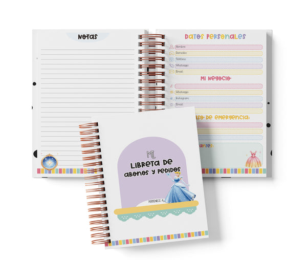 Libreta de Abonos y Pedidos - Cenicienta