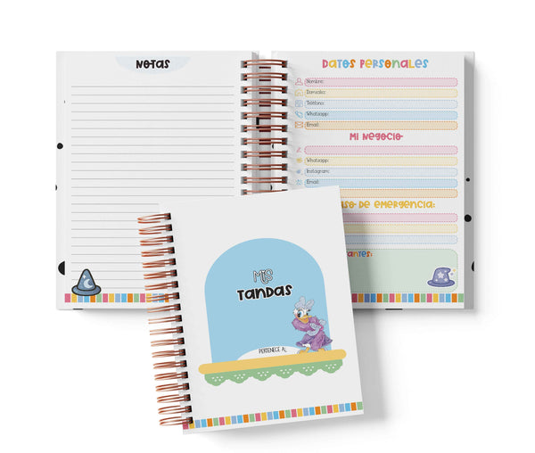 Libreta de Tandas 15 Participantes - Disney 100