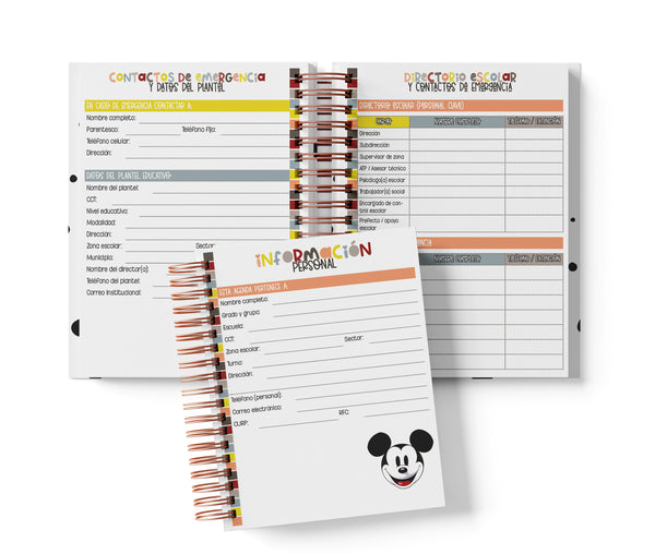 Agenda Primaria Medio Oficio - Mickey Mouse