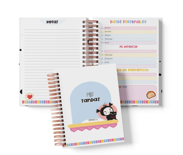 Libreta de Tandas 15 Participantes - Pucca