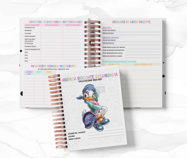 Agenda Secundaria - Daisy Duck