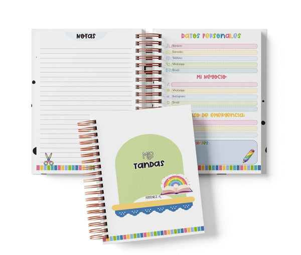 Libreta de Tandas 21 Participantes - Rainbow