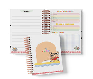 Planner Diario con Horario - Shin-chan
