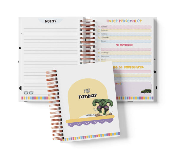 Libreta de Tandas 11 Participantes - Hulk