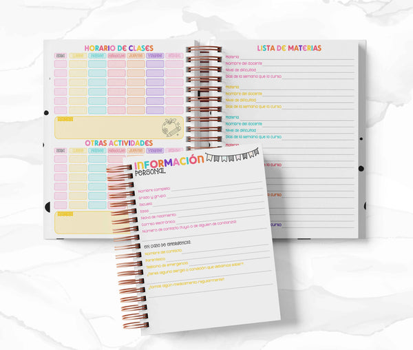 Agenda Estudiantes Semanal Ciclo 26-27 - Pantera Rosa