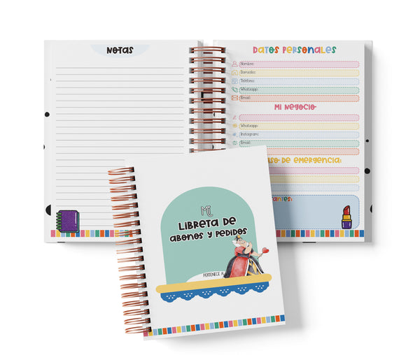 Libreta de Abonos y Pedidos - Villanas Disney