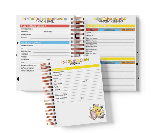 Agenda Preescolar MO - Pokémon