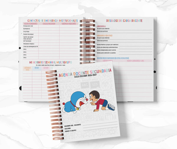 Agenda Secundaria - Doraemon