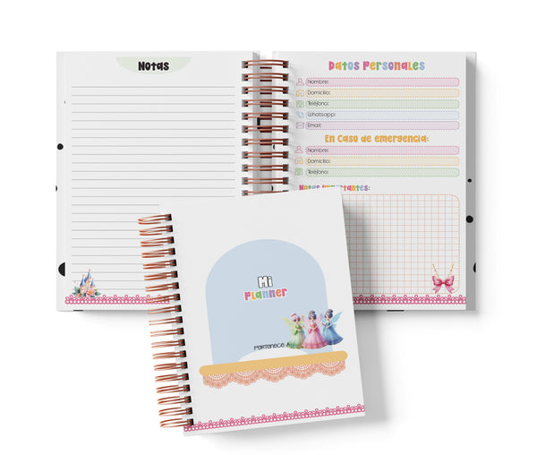 Planner Diario con Horario - Aurora - La Bella Durmiente