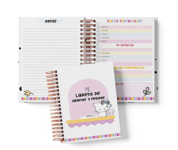 Libreta de Abonos y Pedidos - Charmmy Kitty