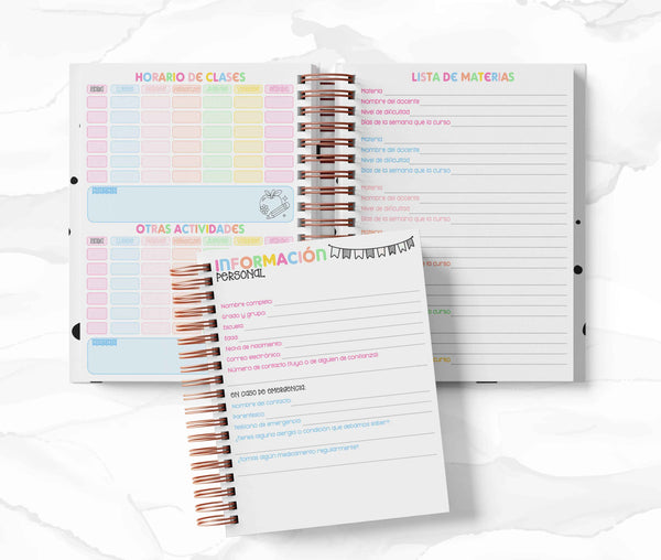 Agenda Estudiantes Semanal Ciclo 26-27 - Cinnamoroll