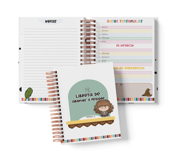 Libreta de Abonos y Pedidos - Harry Potter