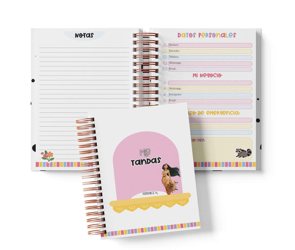 Libreta de Tandas 15 Participantes - Pocahontas