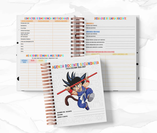 Agenda Secundaria - Dragon Ball