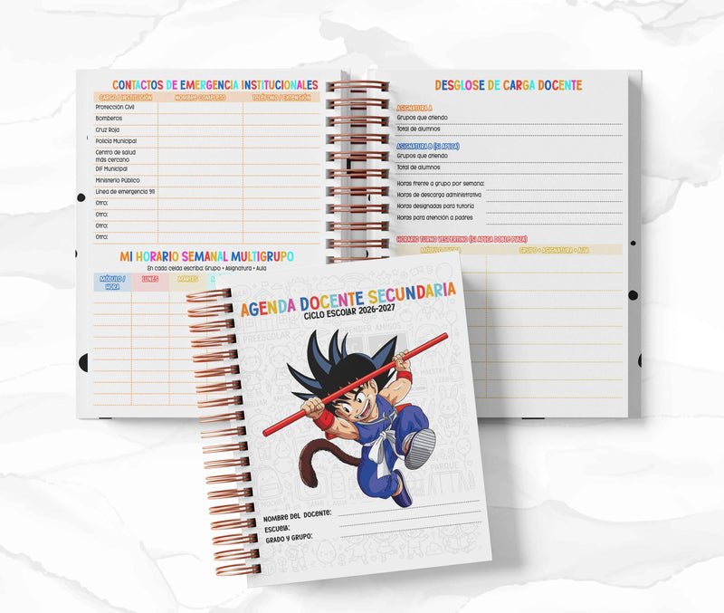 Agenda Secundaria - Dragon Ball