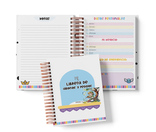 Libreta de Abonos y Pedidos - Zelda