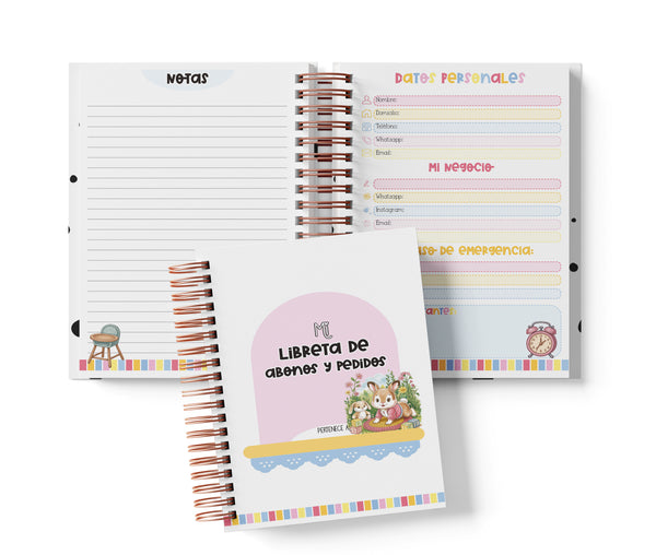Libreta de Abonos y Pedidos - Ternurines